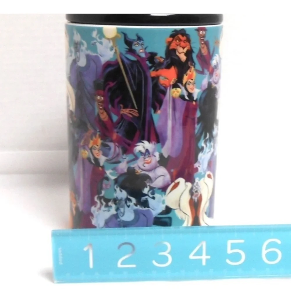 NWT Disney Villains Ceramic Canister Cookie Jar - Maleficent Ursula Cruella